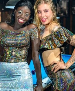 SEA DRAGON STUDIO Bottoms Holographic Cheap Frills Skirt | 13 Colors 15 SEA DRAGON STUDIO Bottoms Holographic Cheap Frills Skirt | 13 Colors