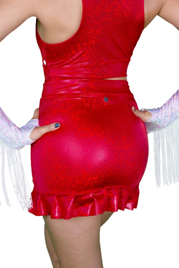 SEA DRAGON STUDIO Bottoms Holographic Cheap Frills Skirt | 13 Colors 9 SEA DRAGON STUDIO Bottoms Holographic Cheap Frills Skirt | 13 Colors