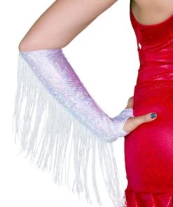 SEA DRAGON STUDIO Most Popular Holographic Fringe Gloves | 13 Colors