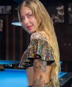 SEA DRAGON STUDIO Holographic Señorita Crop Top | 13 Colors