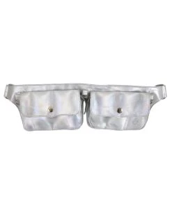 SEA DRAGON STUDIO Holographic Double Pocket Leather Festival Belt Men