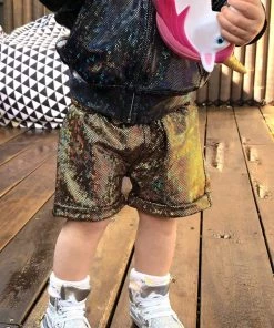 SEA DRAGON STUDIO Most Popular Kids Holographic Shorts | 13 Colors