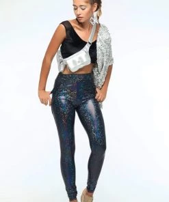 SEA DRAGON STUDIO Holographic High-Waisted Leggings With Pockets | 13 Colors Most Popular 9 SEA DRAGON STUDIO Holographic High-Waisted Leggings With Pockets | 13 Colors Most Popular