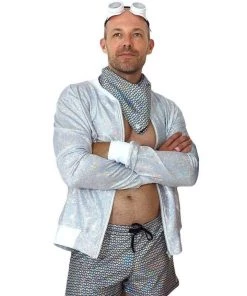 SEA DRAGON STUDIO Mens Holographic Bomber Jacket | 13 Colors