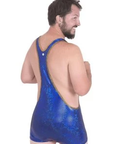 SEA DRAGON STUDIO Holographic Mens Wrestling Suit | 13 Colors