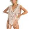 Ladee Taha INKA FRINGE TOP | Cream