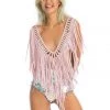 Ladee Taha INKA FRINGE TOP | Dusky Pink