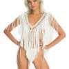 Ladee Taha INKA FRINGE TOP | Off White
