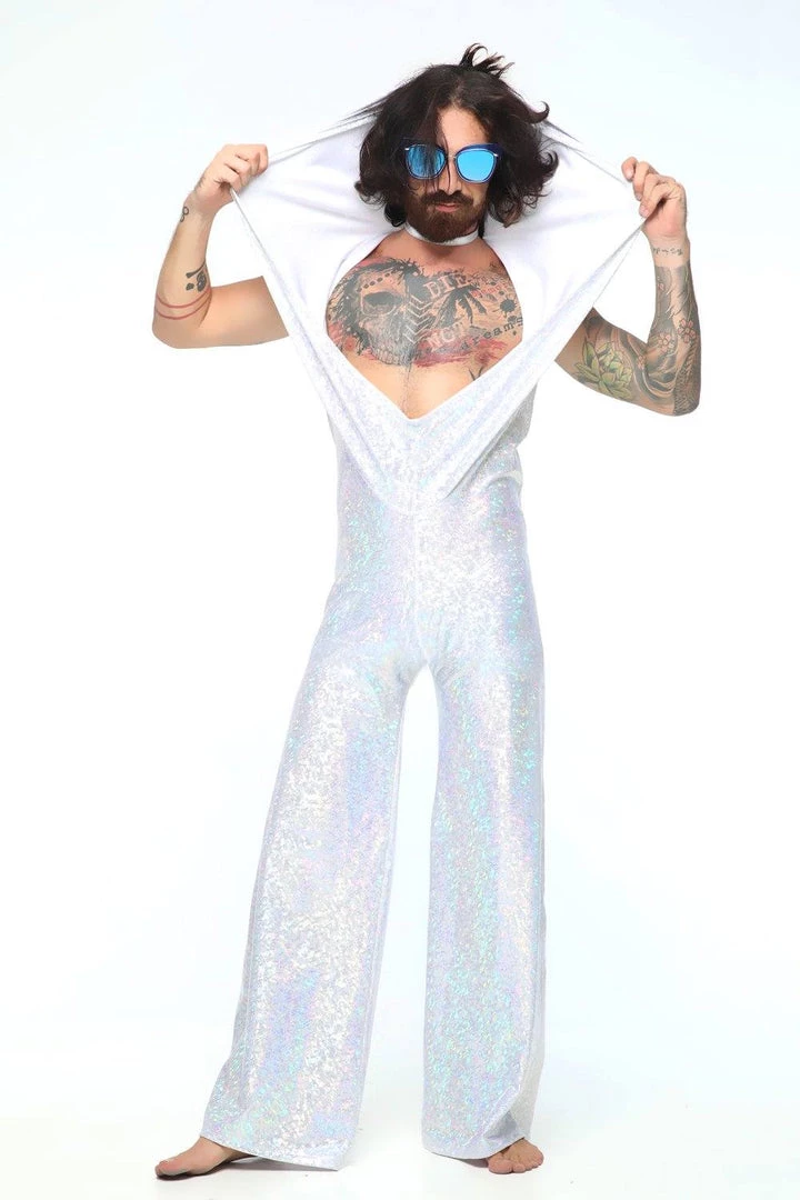 SEA DRAGON STUDIO Mens Holographic Disco Jumpsuit | 13 Colors 6 SEA DRAGON STUDIO Mens Holographic Disco Jumpsuit | 13 Colors