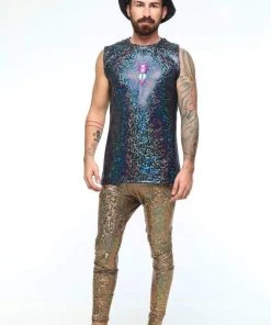SEA DRAGON STUDIO Most Popular Holographic Meggings With Pockets | 13 Colors