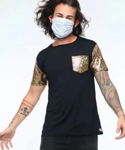 SEA DRAGON STUDIO Most Popular Mens Holographic Festival Tee | 4 Colors