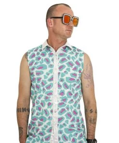 SEA DRAGON STUDIO Mens Techno Leopard Shirt