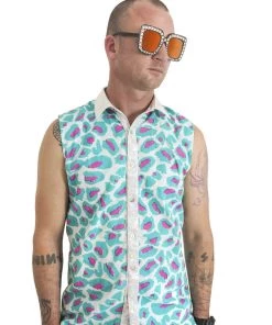 SEA DRAGON STUDIO Mens Techno Leopard Shirt