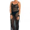Ladee Taha MELLA CROCHET DRESS | Black Dresses & Skirts