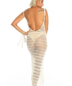 Ladee Taha Dresses & Skirts MELLA CROCHET DRESS | Cream