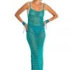 Ladee Taha Dresses & Skirts MELLA CROCHET DRESS | Teal