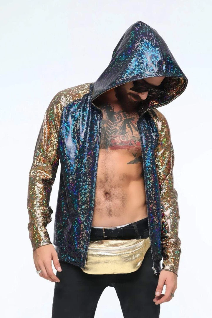 SEA DRAGON STUDIO Mens Holographic Hoodie | 13 Colors Most Popular 3 SEA DRAGON STUDIO Mens Holographic Hoodie | 13 Colors Most Popular