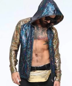 SEA DRAGON STUDIO Metallic Gold Leather Bum Bag