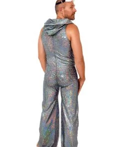 SEA DRAGON STUDIO Mens Holographic Disco Jumpsuit | 13 Colors 14 SEA DRAGON STUDIO Mens Holographic Disco Jumpsuit | 13 Colors