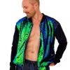SEA DRAGON STUDIO Mens Sequin Bomber Jacket