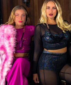 SEA DRAGON STUDIO Most Popular Pink Mesh Stardust Flares 10 SEA DRAGON STUDIO Most Popular Pink Mesh Stardust Flares