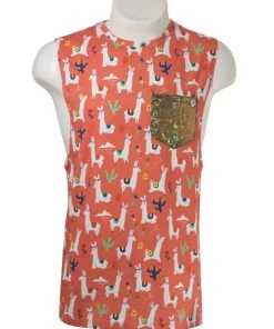 SEA DRAGON STUDIO No Drama Llama Sleeveless Tee