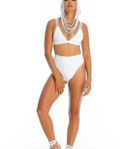 Ladee Taha Tops OCEAN TRIANGLE TOP | White