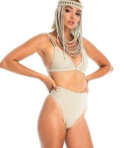 Ladee Taha OCEAN TRIANGLE TOP | Nude