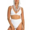 Ladee Taha Tops OCEAN TRIANGLE TOP | White
