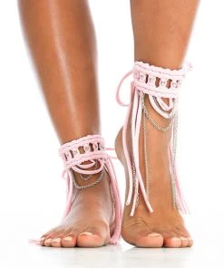 Ladee Taha Accessories ORACLE DAWN CUFFS | Baby Pink