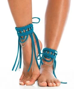 Ladee Taha ORACLE DAWN CUFFS | Teal