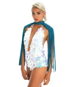 Ladee Taha Accessories ORACLE DAWN EPAULETTES 2 | Teal