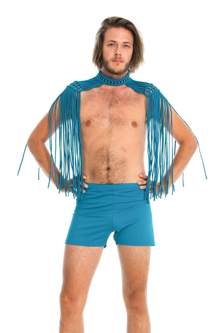 Ladee Taha ORACLE DAWN EPAULETTES TOP | Teal 8 Ladee Taha ORACLE DAWN EPAULETTES TOP | Teal