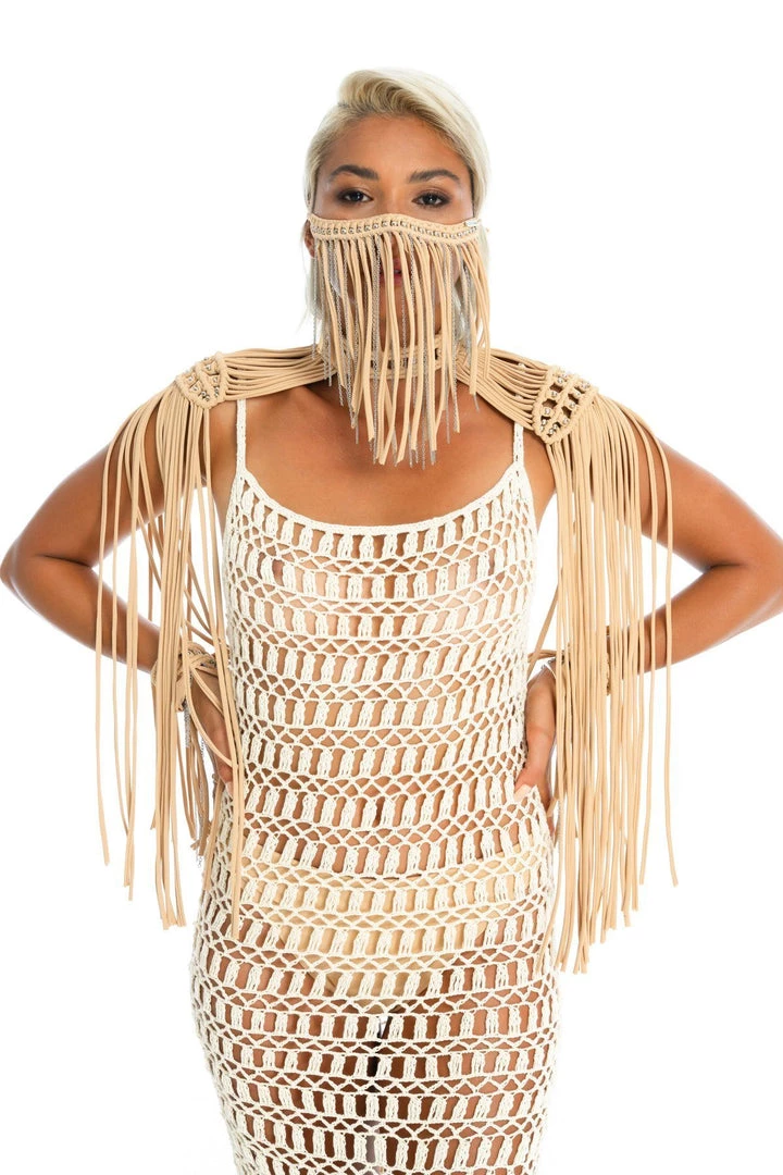 Ladee Taha Tops ORACLE DAWN EPAULETTES TOP | Tan 4 Ladee Taha Tops ORACLE DAWN EPAULETTES TOP | Tan