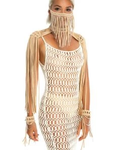 Ladee Taha Tops ORACLE DAWN EPAULETTES TOP | Tan 11 Ladee Taha Tops ORACLE DAWN EPAULETTES TOP | Tan