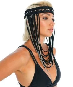 Ladee Taha ORACLE DAWN HEADPIECE | Black Accessories