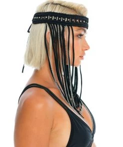 Ladee Taha ORACLE DAWN HEADPIECE | Black Accessories