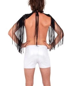 Ladee Taha ORACLE DAWN EPAULETTES TOP - MENS | Black