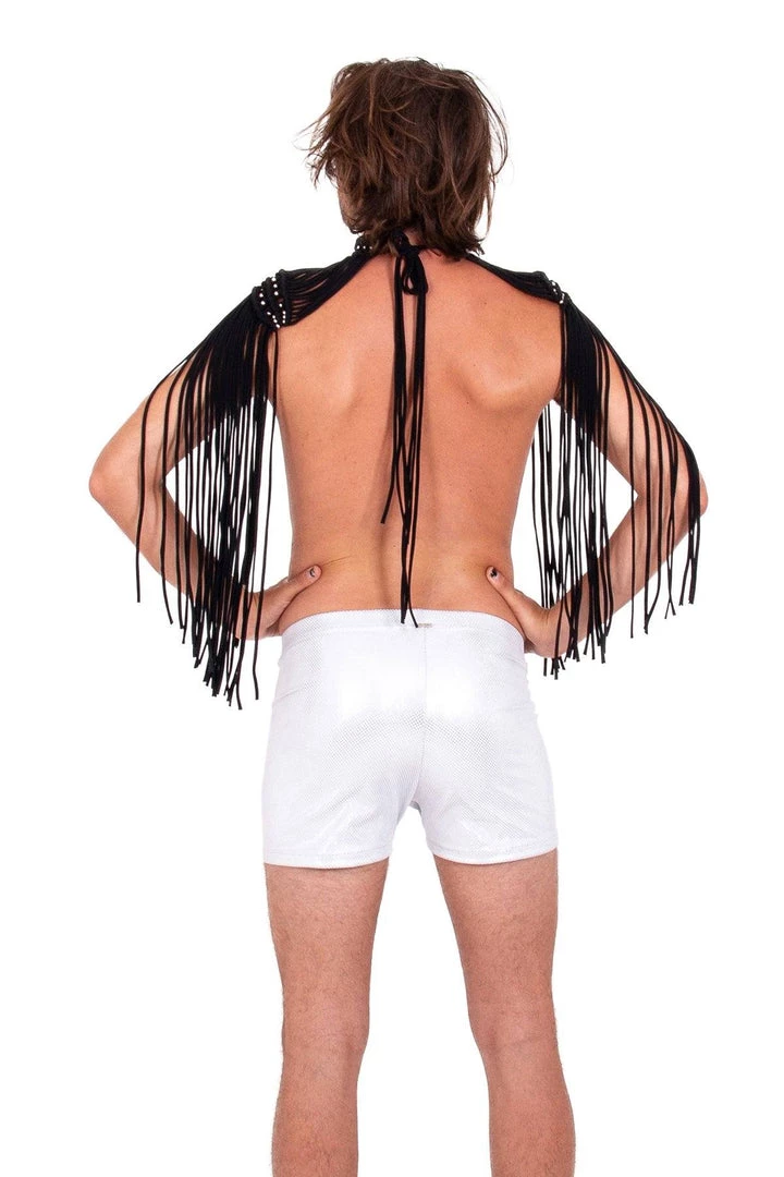 Ladee Taha ORACLE DAWN EPAULETTES TOP - MENS | Black 4 Ladee Taha ORACLE DAWN EPAULETTES TOP - MENS | Black