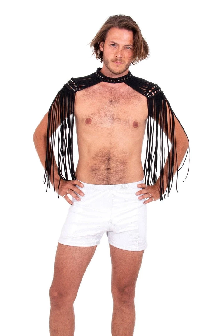 Ladee Taha ORACLE DAWN EPAULETTES TOP - MENS | Black 3 Ladee Taha ORACLE DAWN EPAULETTES TOP - MENS | Black