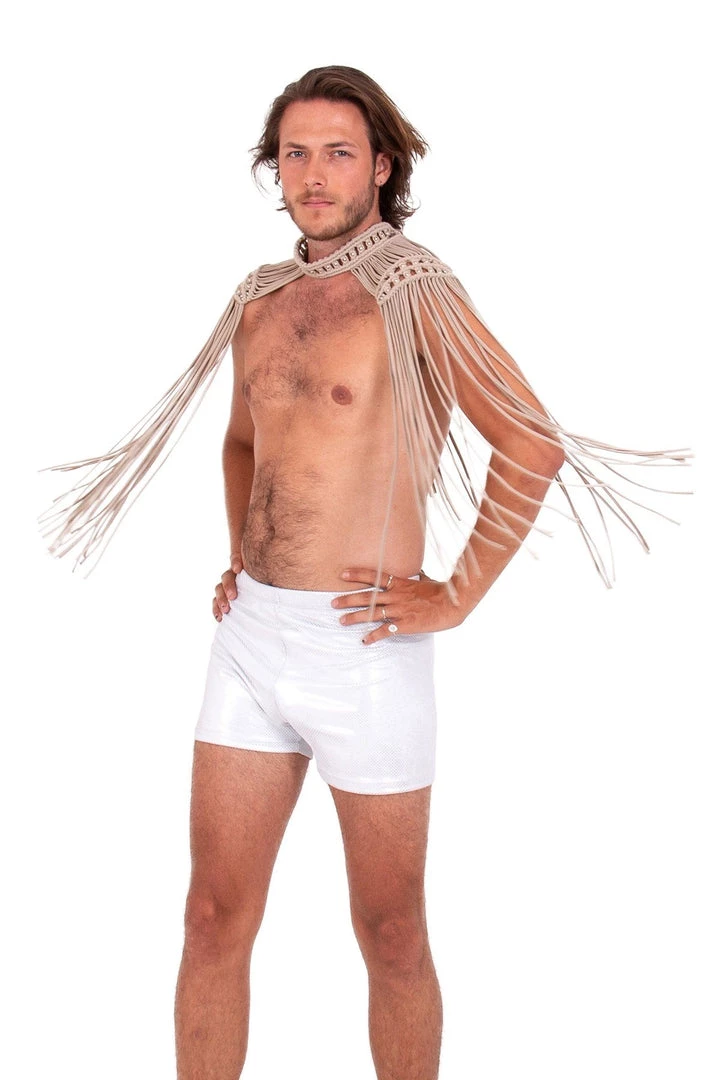 Ladee Taha ORACLE DAWN EPAULETTES TOP - MENS | Nude 4 Ladee Taha ORACLE DAWN EPAULETTES TOP - MENS | Nude