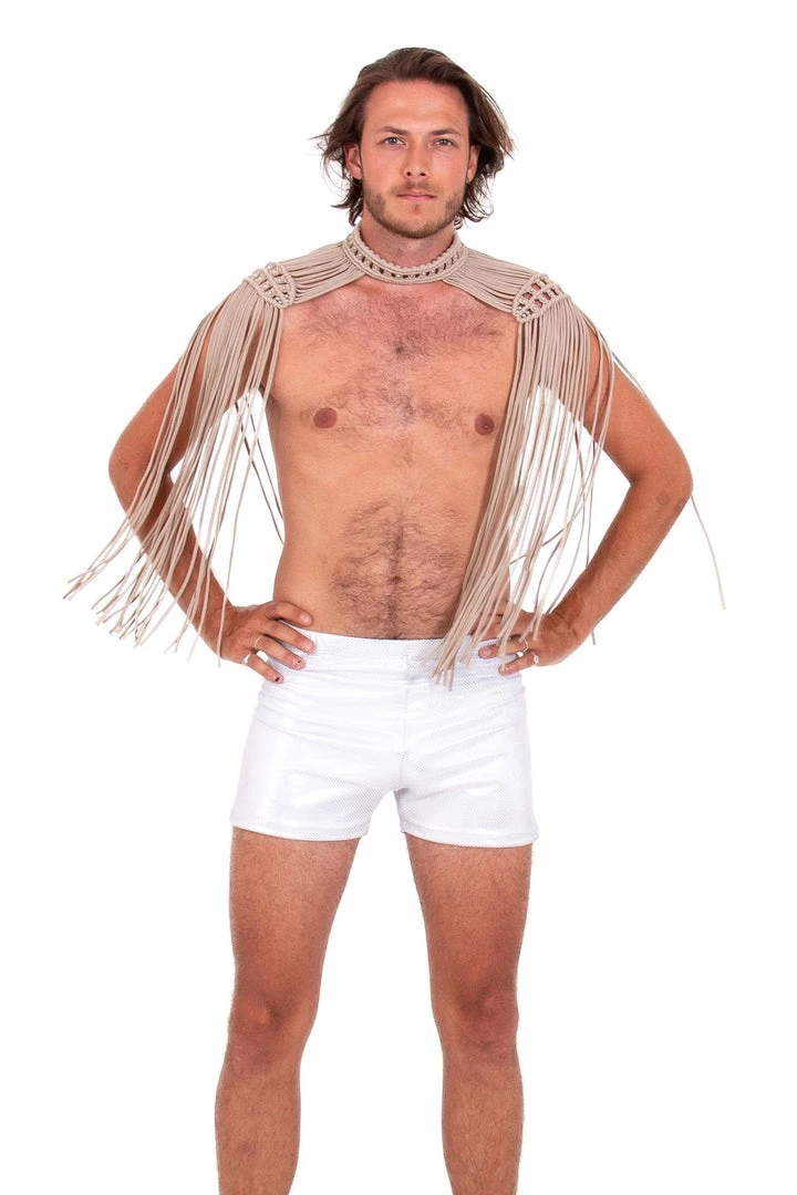 Ladee Taha ORACLE DAWN EPAULETTES TOP - MENS | Nude 3 Ladee Taha ORACLE DAWN EPAULETTES TOP - MENS | Nude