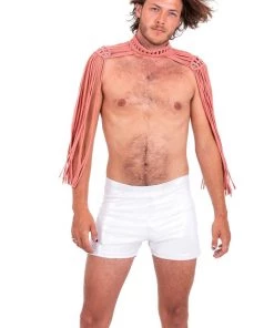 Ladee Taha ORACLE DAWN EPAULETTES TOP - MENS | Nude Rose