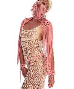 Ladee Taha ORACLE DAWN EPAULETTES | Nude Rose