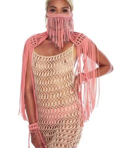 Ladee Taha ORACLE DAWN EPAULETTES | Nude Rose