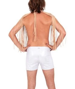 Ladee Taha ORACLE DAWN EPAULETTES TOP - MENS | Tan