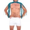 Ladee Taha ORACLE DAWN EPAULETTES TOP - MENS | Teal