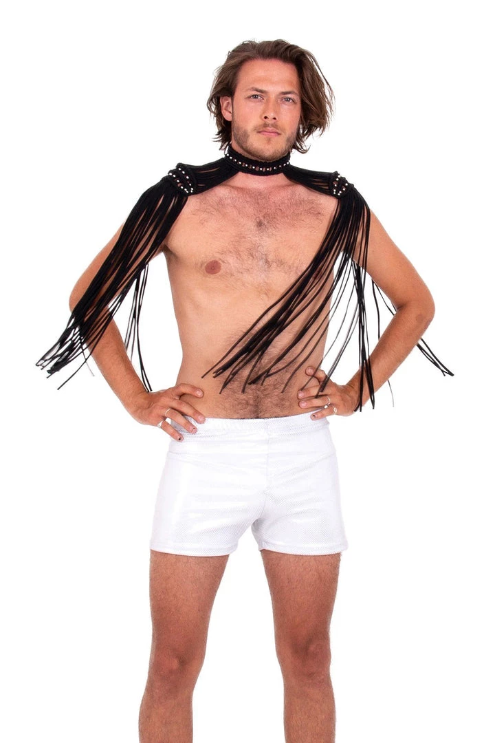 Ladee Taha ORACLE DAWN EPAULETTES TOP - MENS | Black 5 Ladee Taha ORACLE DAWN EPAULETTES TOP - MENS | Black