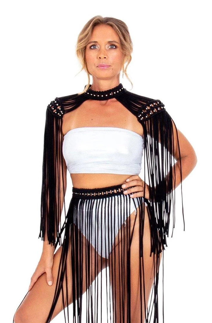 Ladee Taha ORACLE DAWN EPAULETTES TOP - MENS | Black 6 Ladee Taha ORACLE DAWN EPAULETTES TOP - MENS | Black