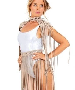 Ladee Taha ORACLE DAWN EPAULETTES TOP | Nude Tops